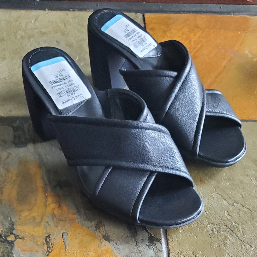 Black Women's Heeled Sandals